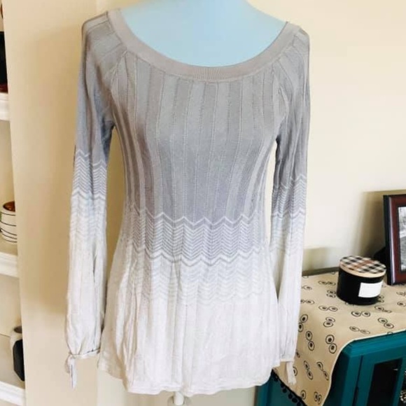 White House Black Market Sweaters - WHBM tunic sweater sparkly chevron M